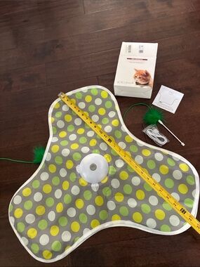 🐾😻Motion Sense Feather Teaser & Squeaker Cat Play Mat😺🐾
